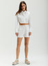 CAMISA CROPPED MANGA LONGA BRANCA